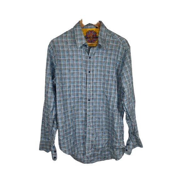 Robert Graham Other - ROBERT Graham Mens long sleeve blue and white plaid button down dress shirt